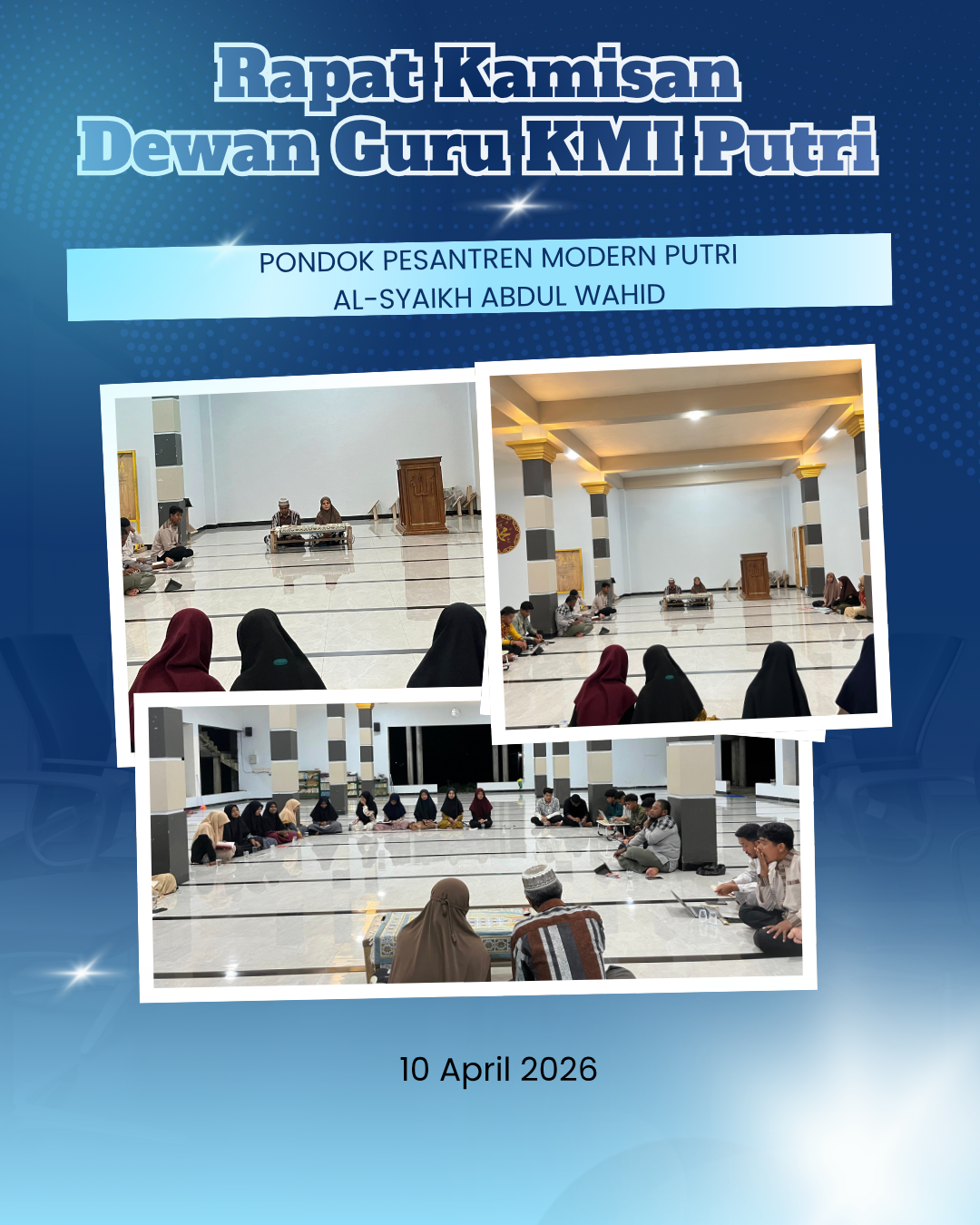 Rapat Kamisan Dewan Guru KMI Putri: Perkuat Koordinasi dan Kedisiplinan Pembelajaran