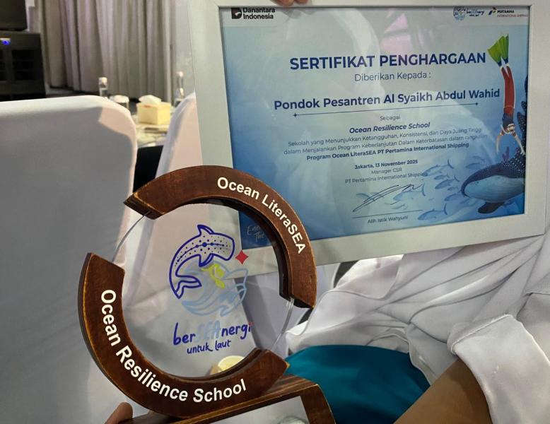 Penghargaan sebagai Ocean Resilience School